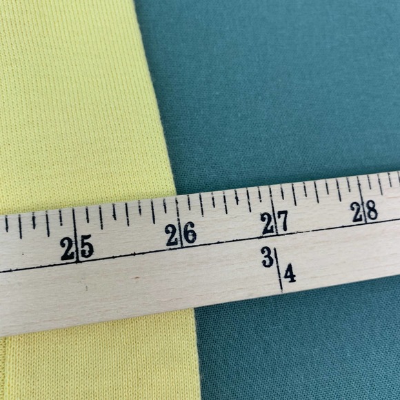 Belford Womens Sweater Size Small‎ Yellow Pima Cotton Tie Hem Ribbed 3/4 Sleeves - Picture 8 of 12